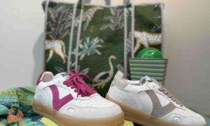 Basket VICTORIA blanc et rose ou blanc et beige