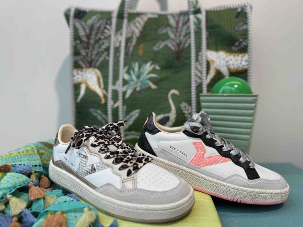 Basket VICTORIA à motifs et colorée