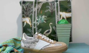 Basket MJUS python et beige