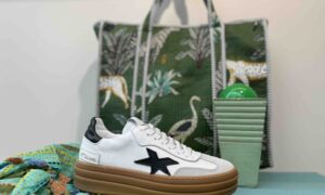 Basket MÉLINÉ noir et blanche