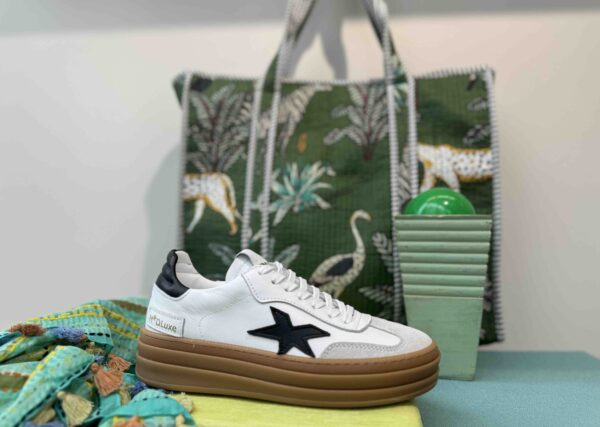 Basket MÉLINÉ noir et blanche