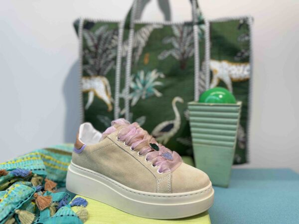 Basket MÉLINÉ beige avec bijoux