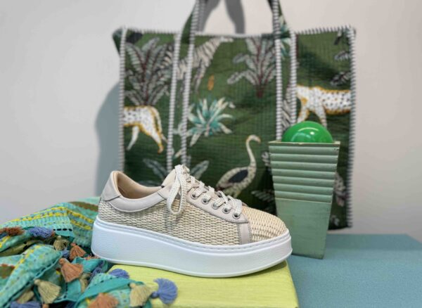 Basket STEP beige en raphia