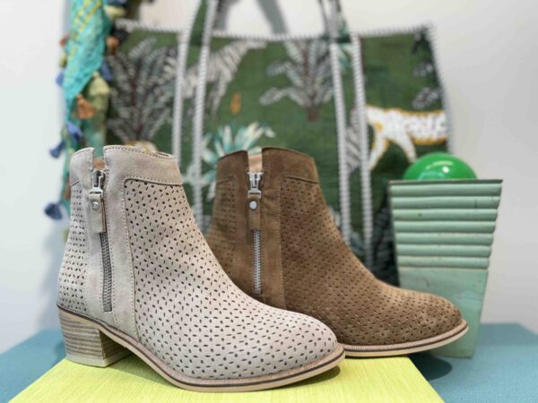 Bottine ALPE beige ou camel en nubuck