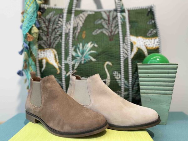 Bottine Z0ï beige ou camel nubuck