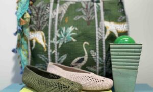 Ballerines REQUINS en raphia beige ou kaki