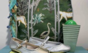 Ballerines REQUINS plate argenté ou doré