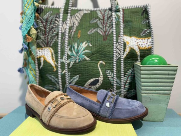Mocassin MAMZELLE bleu ou beige