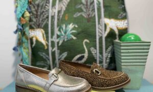 Mocassins MAROLI cuir doré ou nubuck léopard