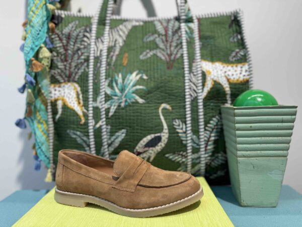 Mocassin ALIWEEL nubuck camel