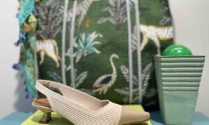 Escarpins ouvert MISS ELASTIC en tissue