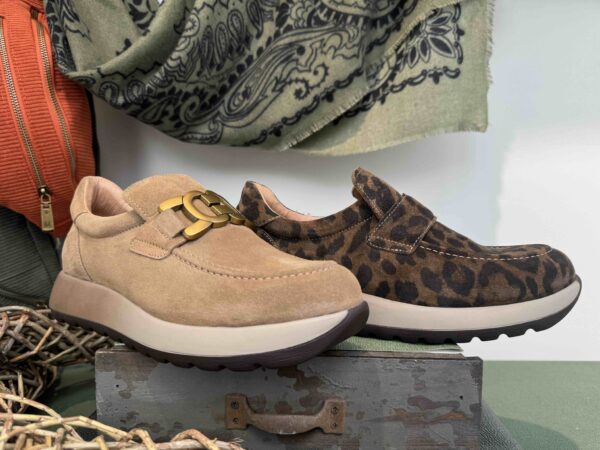 Basket/Mocassin REQINS léopard ou beige