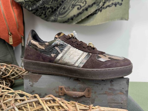 Basket MJUS camouflage chocolat
