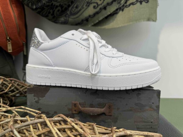 Basket VICTORIA blanche et à paillettes