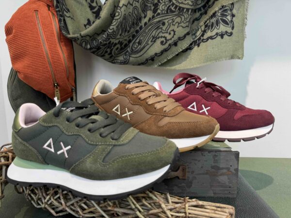 Basket SUN 68 bordeaux, camel ou kaki