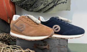 Basket NO NAME city run bleu marine ou camel