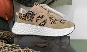 Basket NO NAME carter runner leopard