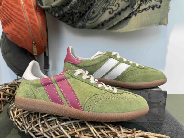 Basket CAVAL asymétrique vert pomme