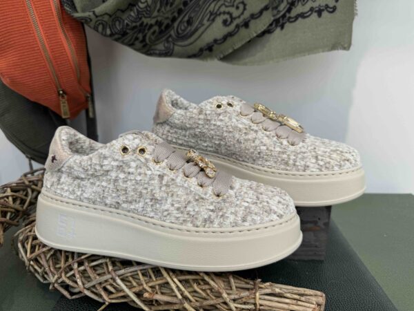 Basket GIO+ velours et bijoux
