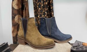 Bottine DORKING en nubuck kaki ou bleu marine