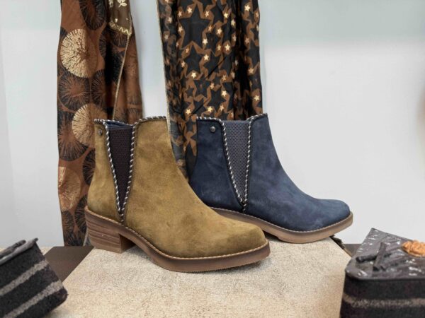 Bottine DORKING en nubuck kaki ou bleu marine