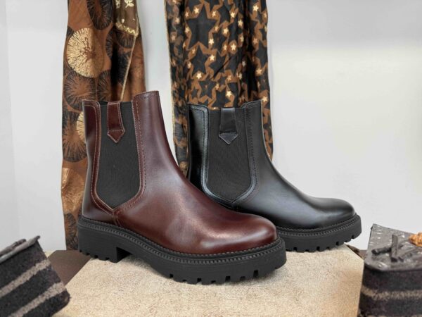 Boots WEDO en cuir noire ou chocolat