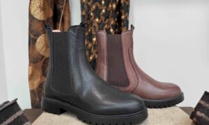 Boots ACEBOS semelle crantée noire ou camel
