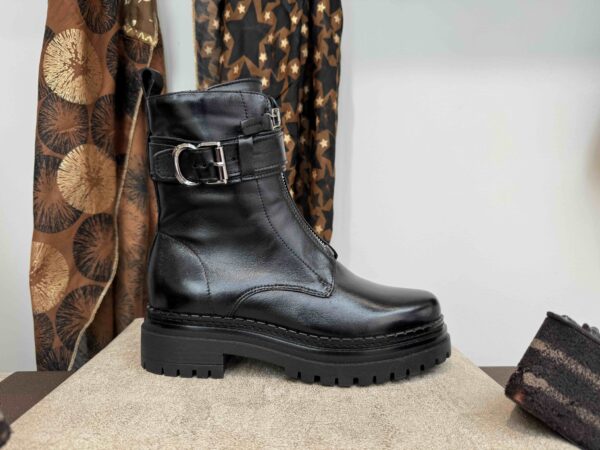 Boots MJUS motarde cuir noir