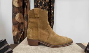 Tiag ALPE à zip, en nubuck camel