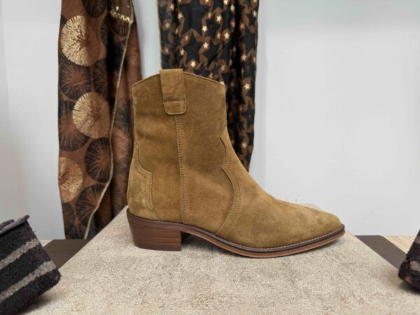 Tiag ALPE à zip, en nubuck camel