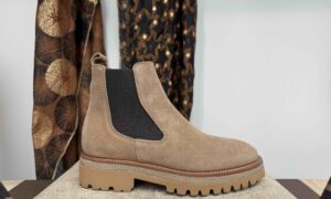 Boots ALPE semelle crantée beige