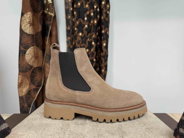 Boots ALPE semelle crantée beige