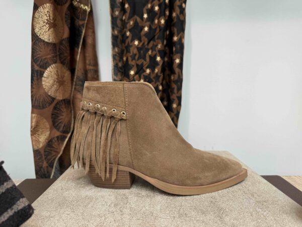 Tiag ALPE à frange en nubuck camel