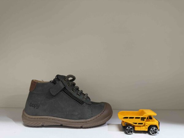 Basket BOPY montante à lacets + zip en kaki