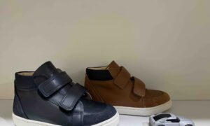 Basket TEN IS montante à scratch, camel ou bleu marine