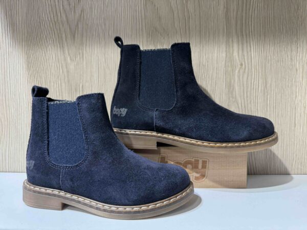 Bottine BOPY en nubuck bleu marine