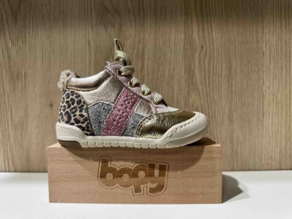 Basket BOPY à lacets + zip multi-matière avec bout renforcé