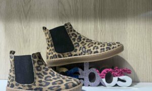 Bottine ACEBOS en nubuck léopard