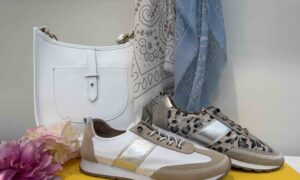 Basket ANN'CHAUSS : blanche ou léopard