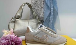 Basket NO NAME CITY RUN : beige