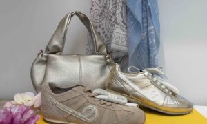 Basket NO NAME EVO RUN W : beige ou dorée