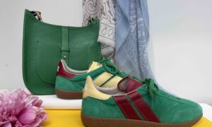 Basket CAVAL : vert, jaune et rouge