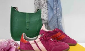 Basket CAVAL : orange et rose