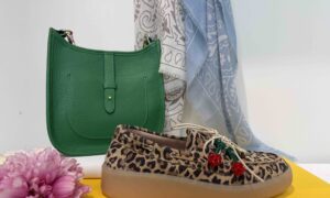 Mocassin MÉLINÉ :léopard + bijoux